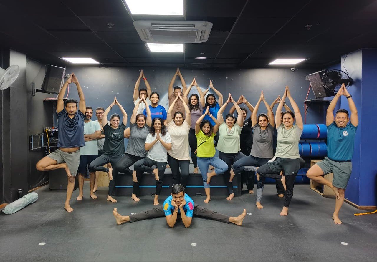 Deepak teaching yoga